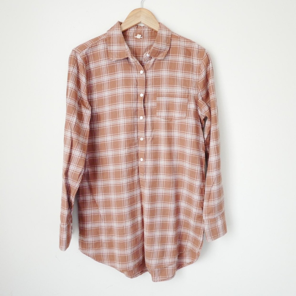 J.Crew Blush Cotton Tunic Shirt